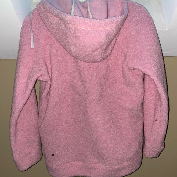 Lululemon So Sherpa Wool Blended Hooded Jacket Pink Size 4 - Picture 4 of 5
